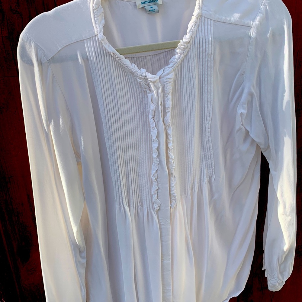 Soft white tuxedo shirt